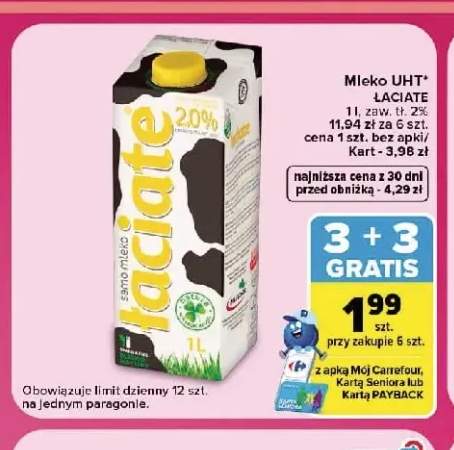 Mleko UHT Łaciate 2%