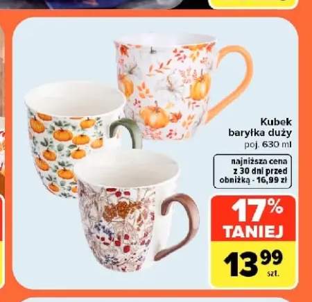 Kubek baryłka duży 630 ml