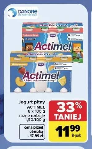 Jogurt pitny Actimel 8-pak
