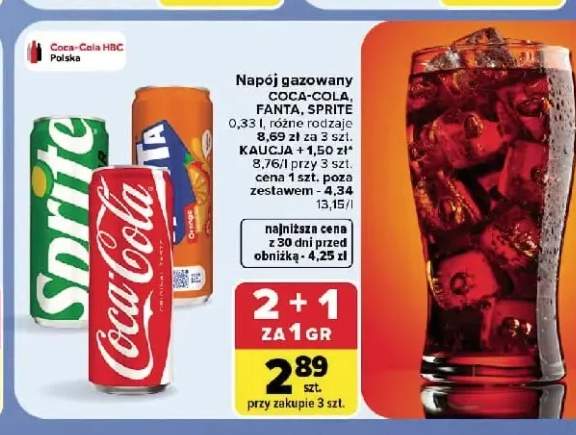 Napój gazowany Coca-Cola +2 warianty