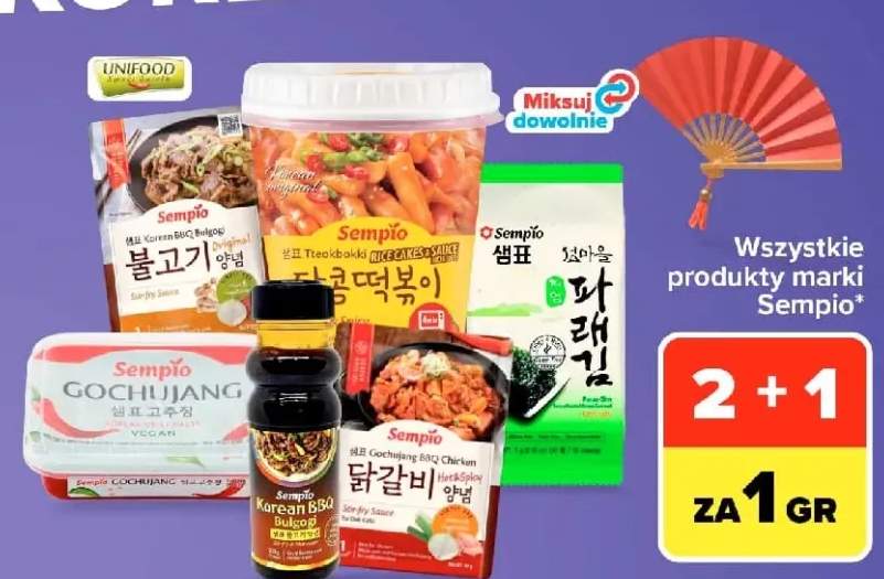 Sos Gochujang BBQ Chicken Hot & Spicy Sempio +6 wariantów