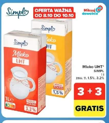 Mleko UHT Simpl 3,2% +1 wariant
