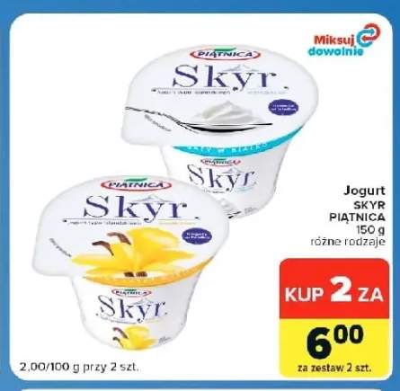 Jogurt Skyr Piątnica naturalny +1 wariant