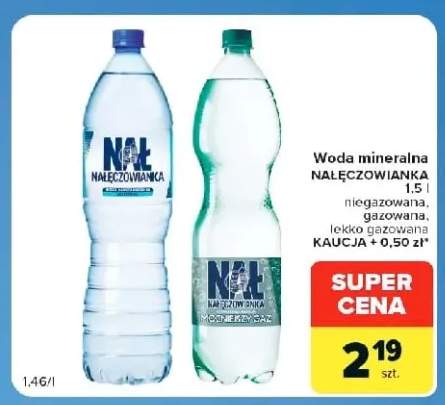 Woda mineralna niegazowana Nałęczowianka +2 warianty