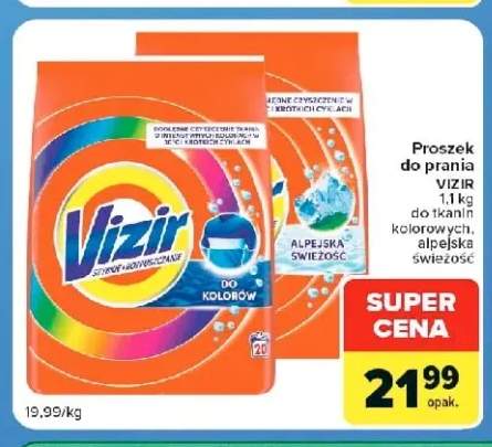 Proszek do prania Vizir alpejska świeżość +1 wariant