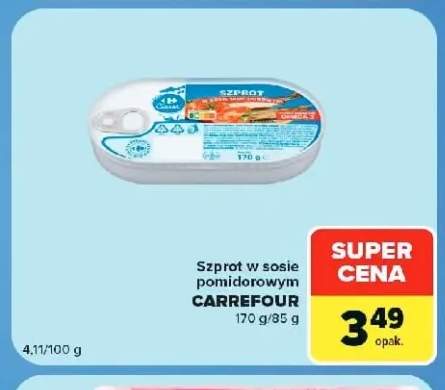 Szprot w sosie pomidorowym Carrefour