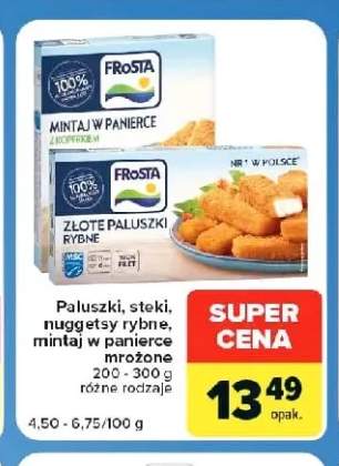 Mintaj w panierce mrożony Frosta +3 warianty