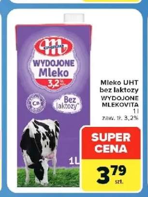 Mleko UHT bez laktozy Wydojone Mlekovita 3,2%