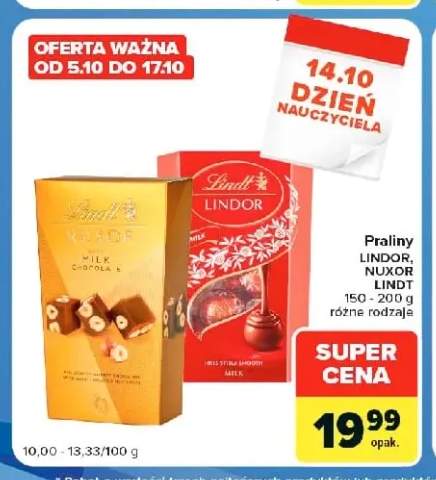 Praliny Nuxor Lindt +1 wariant