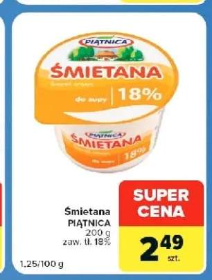 Śmietana Piątnica 18%