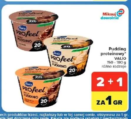 Pudding proteinowy PROfeel karmelowy Valio +2 warianty