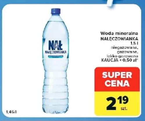 Woda mineralna niegazowana Nałęczowianka +2 warianty