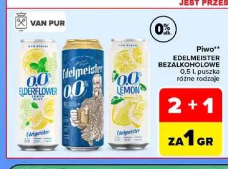Piwo bezalkoholowe Edelmeister Lemon +2 warianty