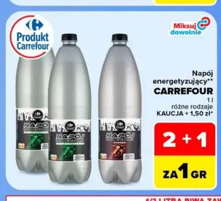 Napój energetyzujący Carrefour Power +1 wariant