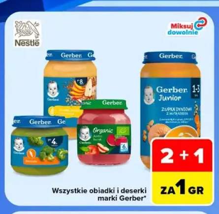 Jabłko burak Gerber Organic +3 warianty