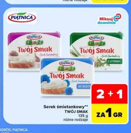 Serek śmietankowy Twój Smak Piątnica +2 warianty