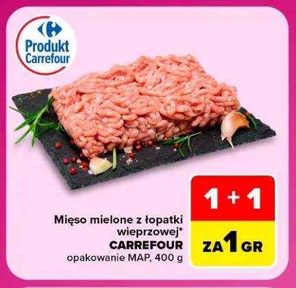 Mięso mielone z łopatki wieprzowej Carrefour