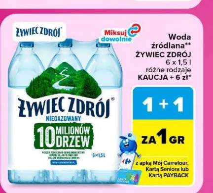 Woda źródlana Żywiec Zdrój 6-pak