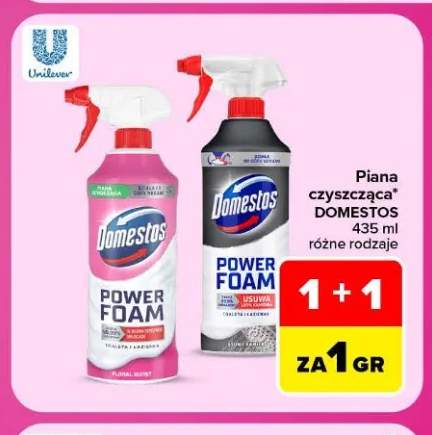 Piana czyszcząca Domestos Power Foam Floral Burst +1 wariant
