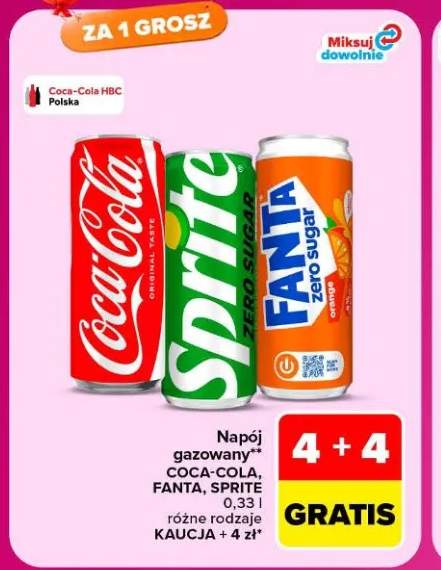 Napój gazowany Coca-Cola +2 warianty