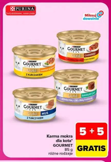 Karma mokra dla kota Gourmet Gold kawałki w sosie z kurczakiem +3 warianty