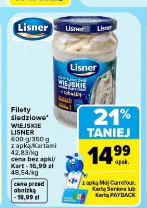 Filety śledziowe wiejskie Lisner