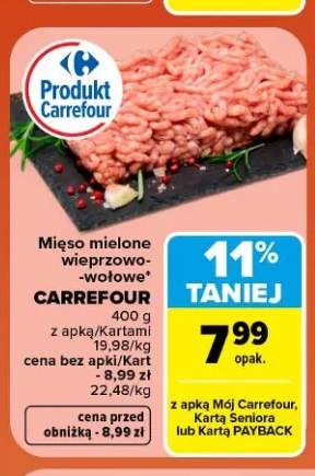 Mięso mielone wieprzowo-wołowe Carrefour