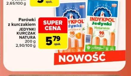 Parówki z kurczakiem Jedynki Kurczak Indykpol +1 wariant