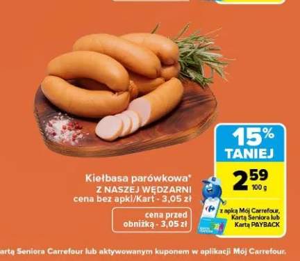 Kiełbasa parówkowa Z Naszej Wędzarni