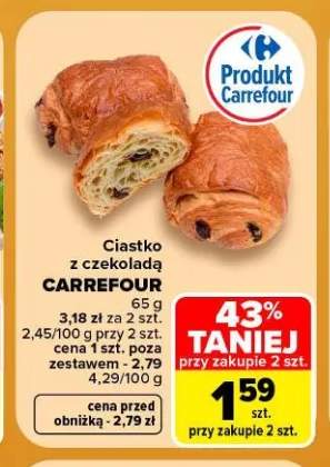 Ciastko z czekoladą Carrefour
