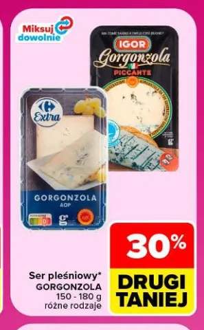 Ser pleśniowy gorgonzola AOP Carrefour Extra +1 wariant