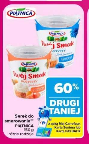 Serek do smarowania Piątnica Twój Smak puszysty naturalny +1 wariant