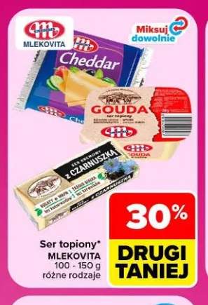 Ser topiony Cheddar Mlekovita +2 warianty
