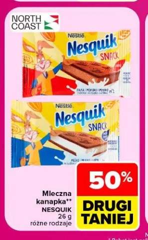 Mleczna kanapka Nesquik