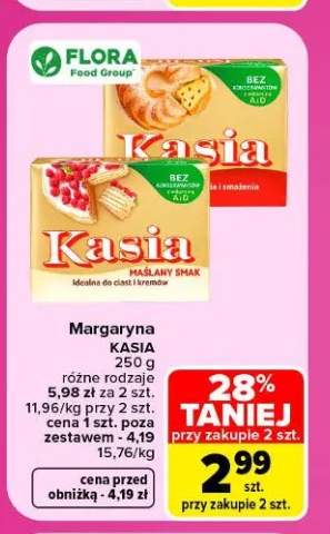 Margaryna Kasia do pieczenia i smażenia +1 wariant
