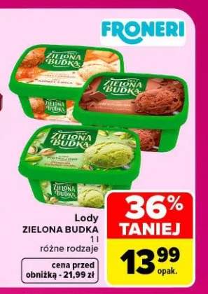 Lody Zielona Budka karmel z solą +2 warianty