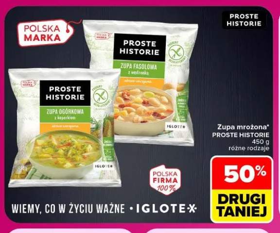 Zupa mrożona Proste Historie fasolowa z wędzonką +1 wariant