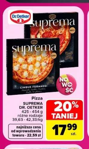 Pizza Suprema Dr. Oetker Cinque Formaggi +1 wariant