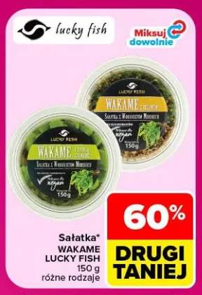 Sałatka Wakame z fasolą edamame Lucky Fish +1 wariant