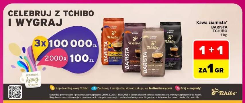 Kawa ziarnista Barista Tchibo Colombia Caffe Crema +3 warianty