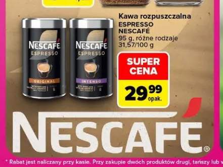 Kawa rozpuszczalna Espresso Original Nescafé +1 wariant