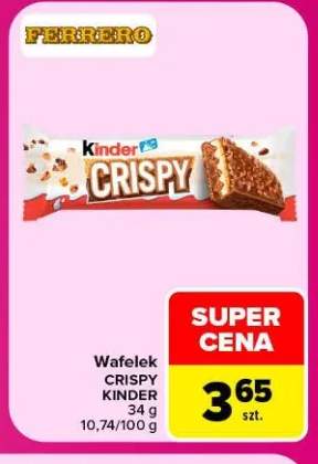 Wafelek Crispy Kinder