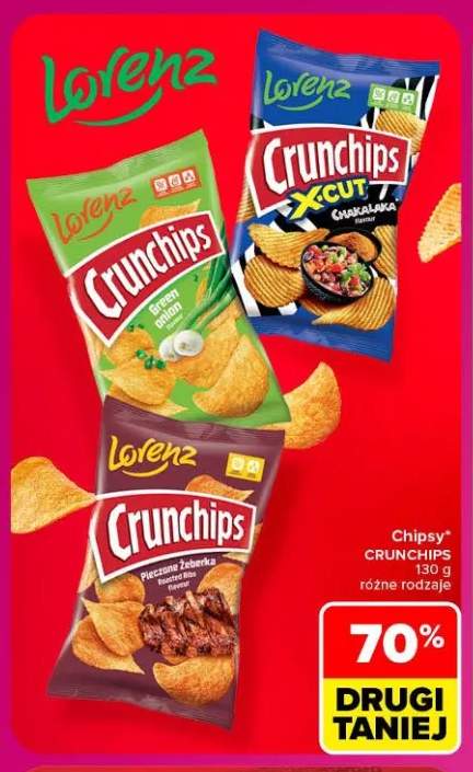 Chipsy Crunchips Green Onion +2 warianty