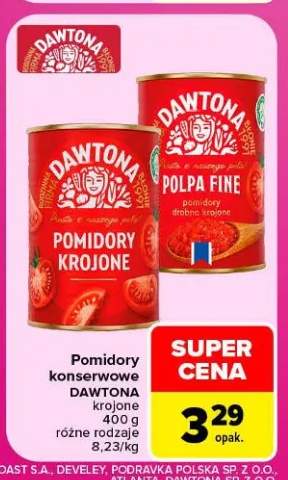 Pomidory konserwowe krojone Dawtona
