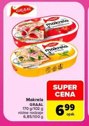 Makrela w sosie pomidorowym Graal +1 wariant