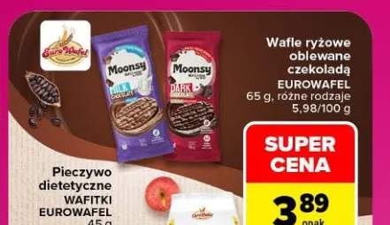 Wafle ryżowe oblewane czekoladą mleczną Eurowafel +1 wariant