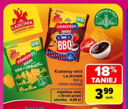 Krakersy mini ser i cebulka Lajkonik +1 wariant