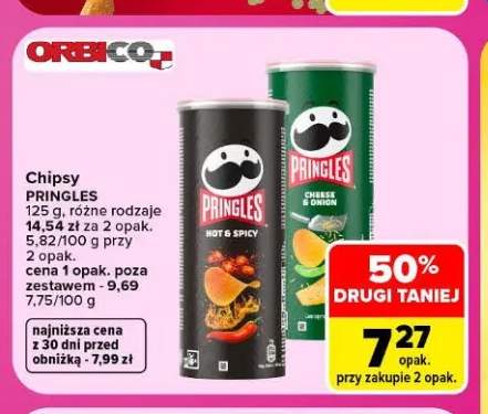 Chipsy Pringles Hot & Spicy +1 wariant