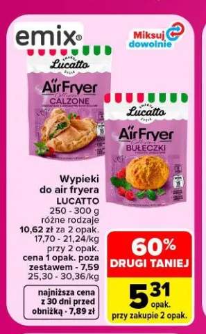 Wypieki do air fryera Lucatto calzone +1 wariant