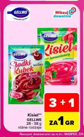 Kisiel Słodki Kubek wiśniowy Gellwe +1 wariant